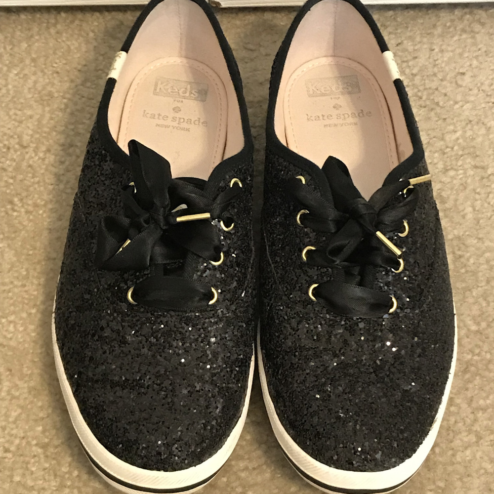 Kate Spade Sparkle Keds Black